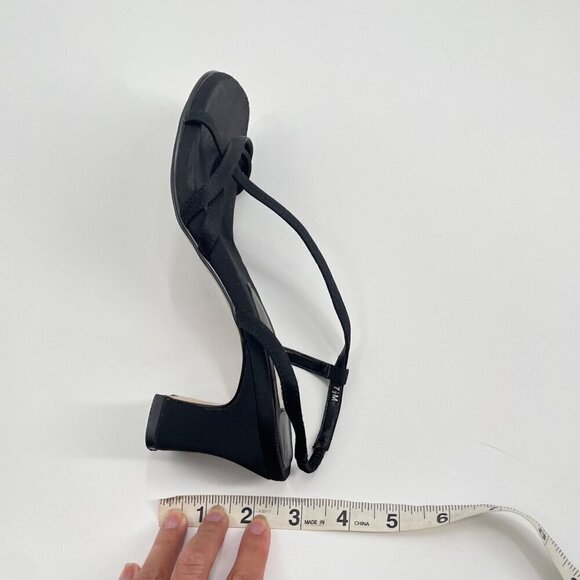 Y2K Bakers Black Paige II Strappy Open Toe Heels Womens Size 7.5M Casual Party - Picture 8 of 8